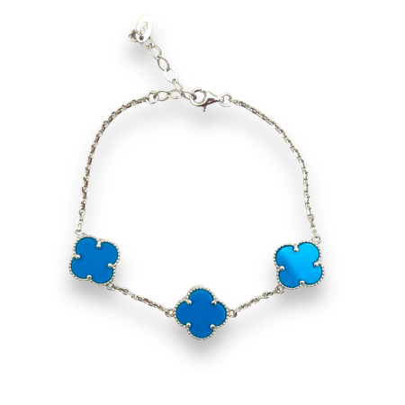 COLECTIE ARGINT - Bratara Argint 925 Turcoaz Flower