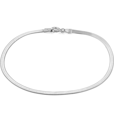 Bratara Argint Brooks Flat Snake 20 CM [0]