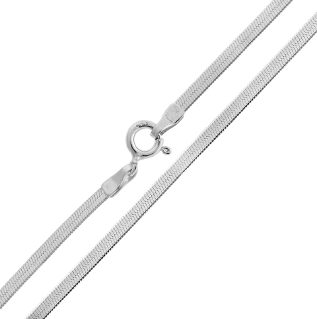 Bratara Argint Brooks Flat Snake 20 CM [1]