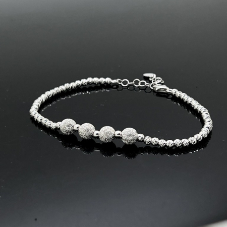 Bratara Argint Brooks Shiny Beads [1]