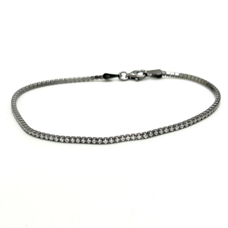 Bratara Argint BrooksWhite Zircon Tennis [0]