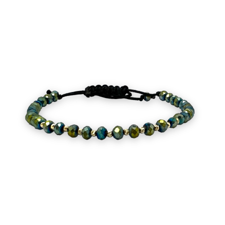 COLECTIE ARGINT - Bratara Aur 14K Chameleon Stones