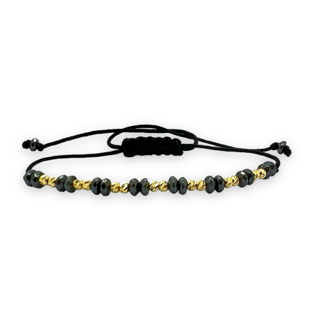 COLECTIE ARGINT - Bratara Aur 14K Hematit