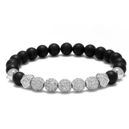 BRATARI PIETRE NATURALE - Bratara Brooks 5 Silver Moon