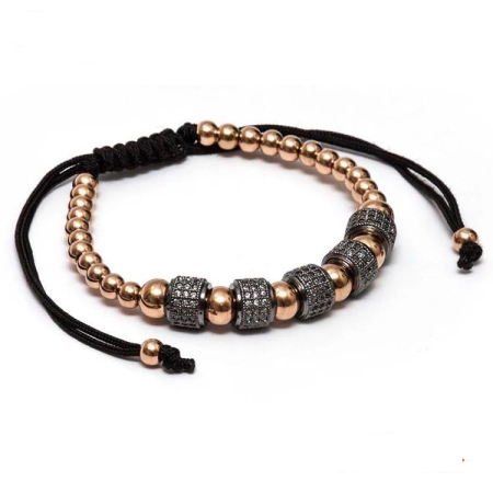 BRATARI LUXURY - Bratara Brooks 5 White Zircon Cilinder