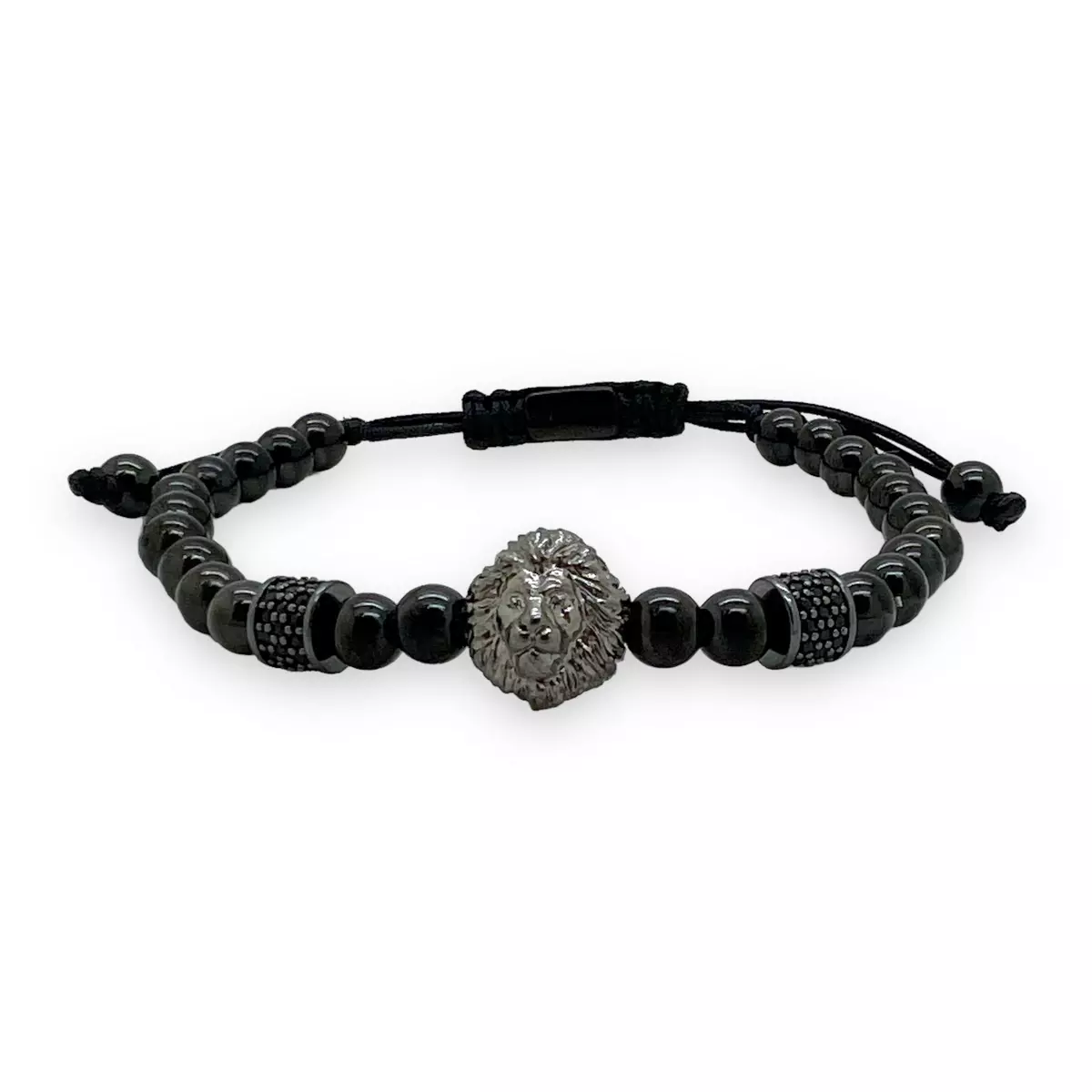 BRATARI LUXURY - Bratara Brooks All Black King Lion