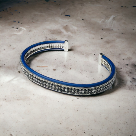 Bratara Brooks Bangle Blue Louviere [1]