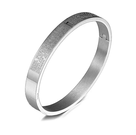 BRATARI METALICE - Bratara Brooks Bangle Cross Edifice SILVER