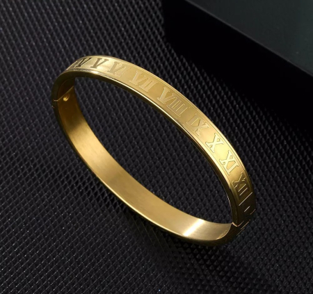 Bratara Brooks Bangle Gold Roman [4]