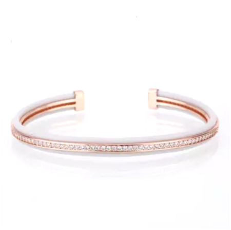 BRATARI CRISTALE - Bratara Brooks Bangle Louviere Rose