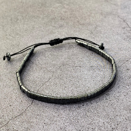 Bratara Brooks Black Hematite Plates [1]