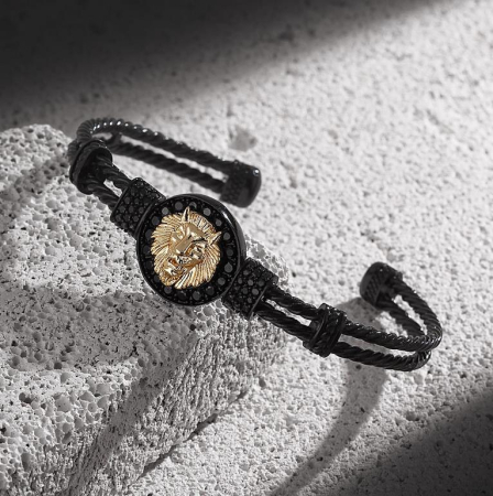 Bratara Brooks Black Lion Bangle [1]