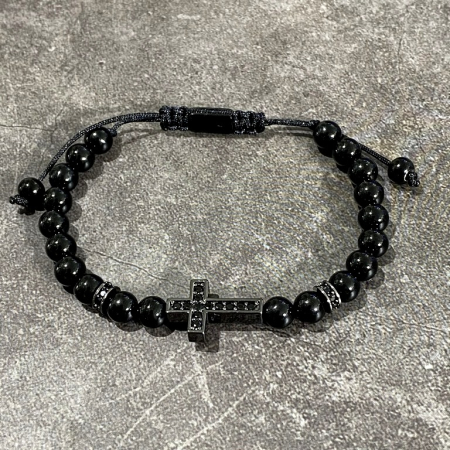 Bratara Brooks Black Shine Cross [1]