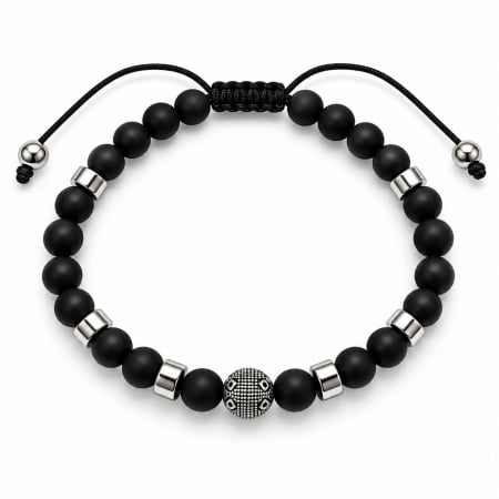 BRATARI BARBATI - Bratara Brooks Black Stones