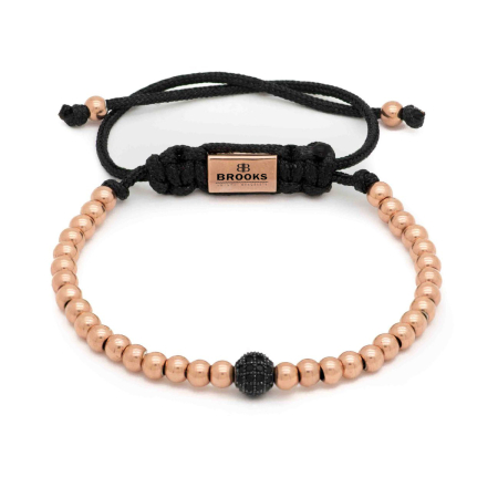 BRATARI LUXURY - Bratara Brooks Black White Zircon Sphere