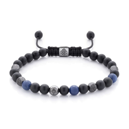 BRATARI LUXURY - Bratara Brooks BlackBlue Stones