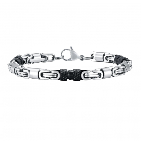 BRATARI METALICE - Bratara Brooks BlackSilver Solid