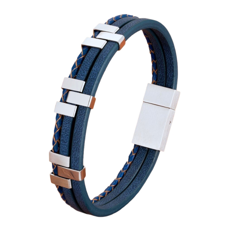 Bratara Brooks Blue Leather Exquisite [2]