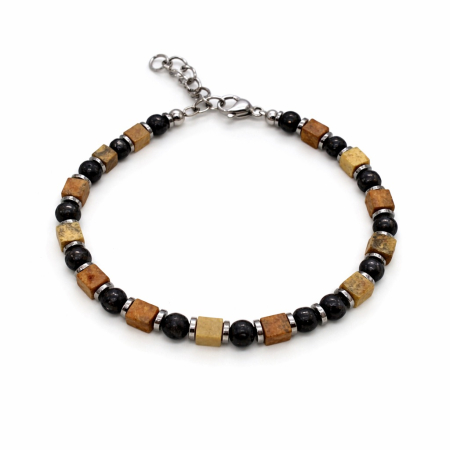 PROMOTII BRATARI - Bratara Brooks Brown Lava Stone