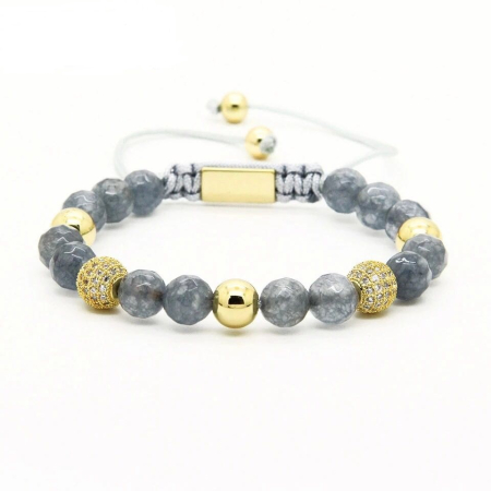 BRATARI PIETRE NATURALE - Bratara Brooks Brown Natural Stones