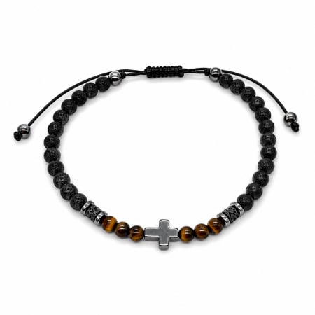 BRATARI PIETRE NATURALE - Bratara Brooks Classic Natural Stones Cross