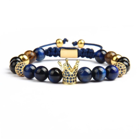 BRATARI PIETRE NATURALE - Bratara Brooks Crown Blue Natural Stones