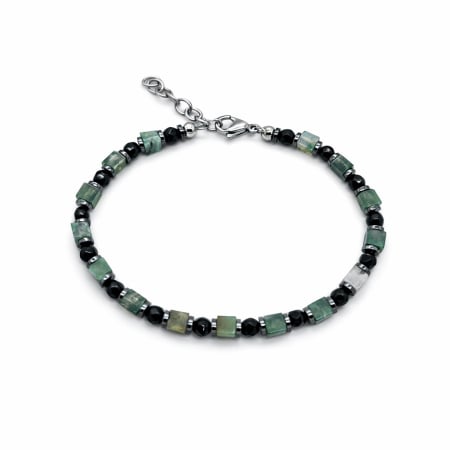 PROMOTII BRATARI - Bratara Brooks Cubic Green Natural Stones