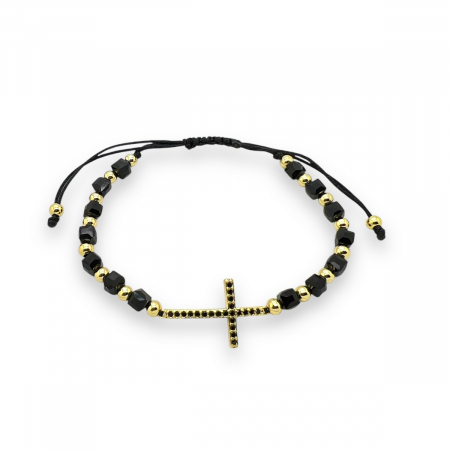 BRATARI PIETRE NATURALE - Bratara Brooks Cubic Stone Cross