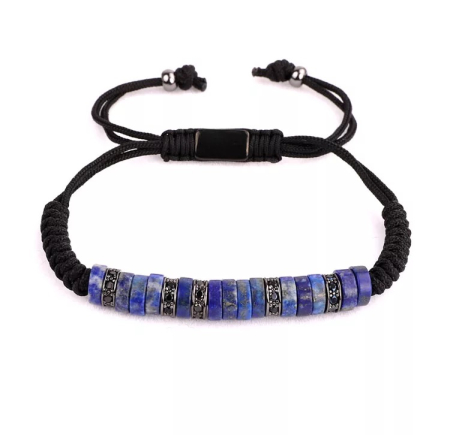 BRATARI LUXURY - Bratara Brooks Dark Blue Natural Stone Rings