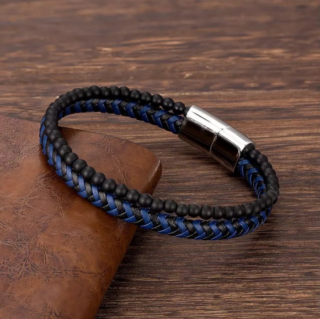 Bratara Brooks Double Layer Blue Loop [1]