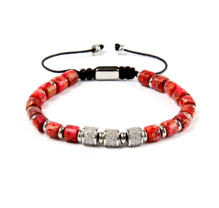 BRATARI PIETRE NATURALE - Bratara Brooks Dust Pink Charms