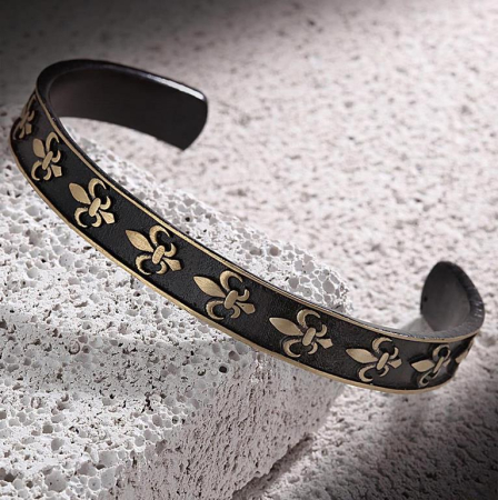 Bratara Brooks Fleur de Lis Bangle [1]