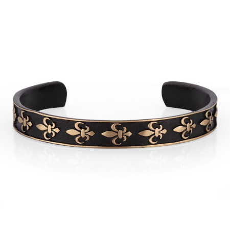 BRATARI METALICE - Bratara Brooks Fleur de Lis Bangle