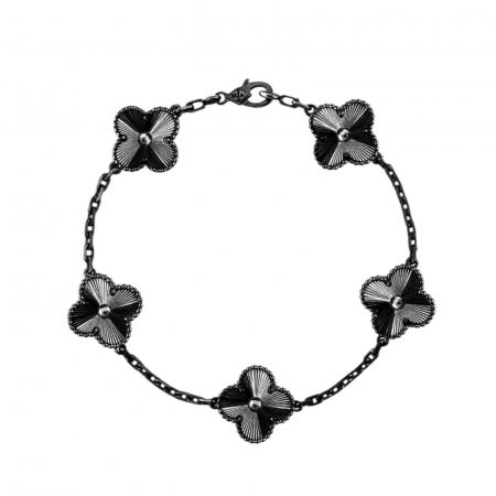 BRATARI LUXURY - Bratara Brooks Full Black Alhambra