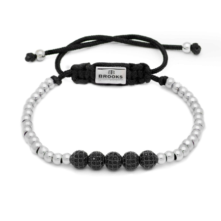 BRATARI LUXURY - Bratara Brooks Gold 5 Black Moon Zirconium