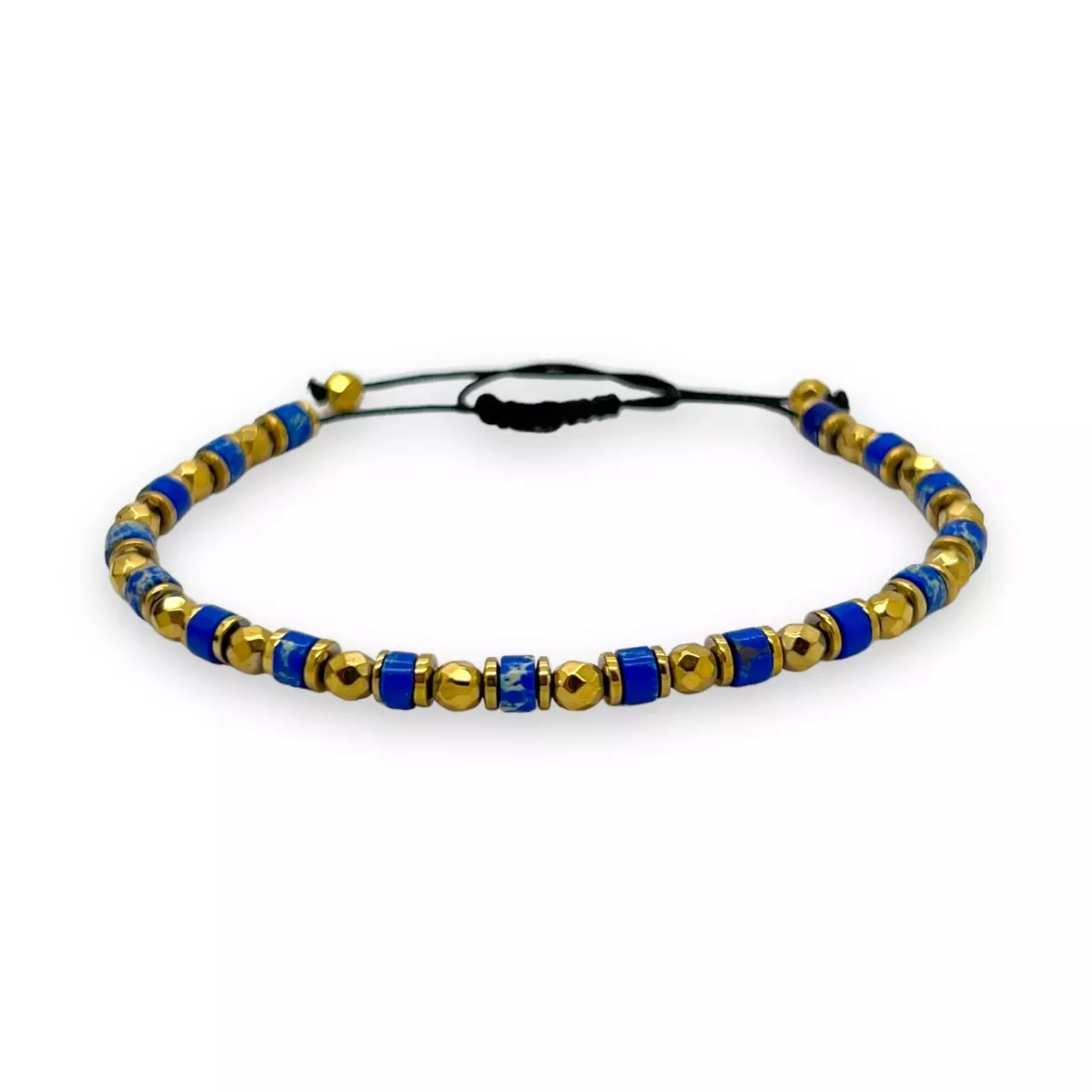 BRATARI PIETRE NATURALE - Bratara Brooks Gold And Blue