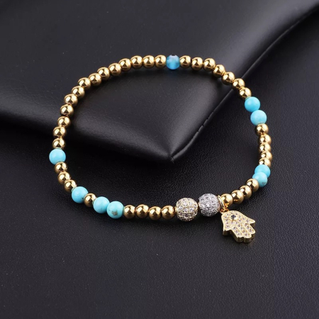 BRATARI CRISTALE - Bratara Brooks Gold Ciel fatima