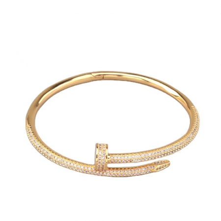 BRATARI CRISTALE - Bratara Brooks Gold Clou Diamonds