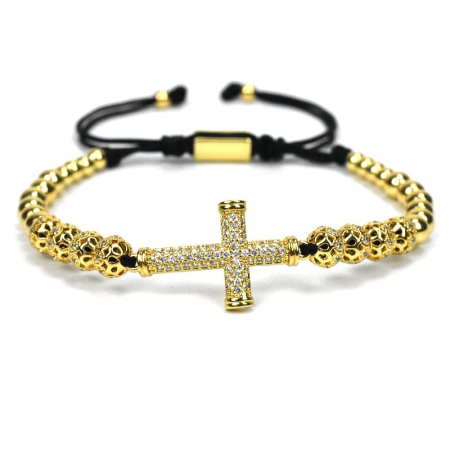 Bratara Brooks Gold Cross Mosaique [0]