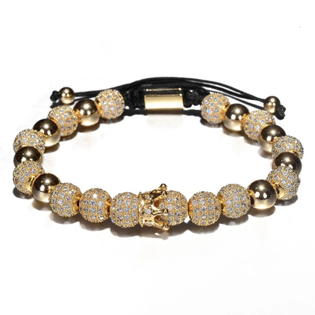 BRATARI CRISTALE - Bratara Brooks Gold Crown Deluxe