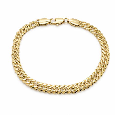 PROMOTII - Bratara Brooks Gold Cuban Placata 14K