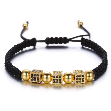 PROMOTII - Bratara Brooks Gold Cubes