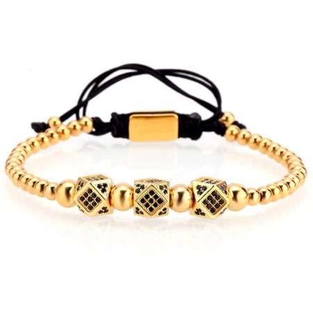 BRATARI LUXURY - Bratara Brooks Gold Energy Charms GOLD