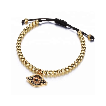 BRATARI CRISTALE - Bratara Brooks Gold Evil Eye GOLD