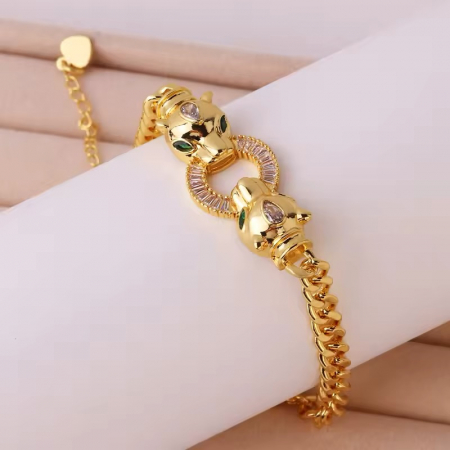 Bratara Brooks Gold Gatopardo Ring [2]
