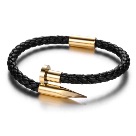 BRATARI PIELE - Bratara Brooks Gold Nail Woman Bracelet
