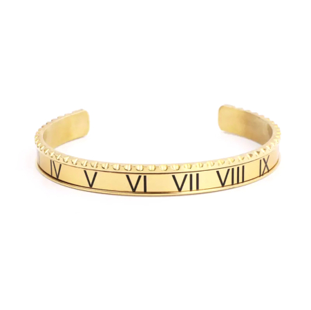 BRATARI METALICE - Bratara Brooks Gold Roman Bangle