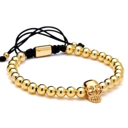 BRATARI LUXURY - Bratara Brooks Gold Skull