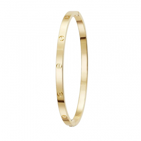 BRATARI CRISTALE - Bratara Brooks Gold Slim Classic Bangle