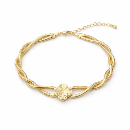 BIJUTERII DAMA - Bratara Brooks Gold Snake Alhambra